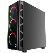 Gameon Mid Tower Gaming Case Black