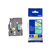 Brother TZe-751 24mm Black on Green Laminated Tapes