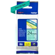 Brother TZe-751 24mm Black on Green Laminated Tapes