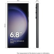 Samsung Galaxy S23 Ultra 12GB RAM 1TB Dual Sim (E-Sim + Sim Slot) 5G Smartphone Phantom Black- International Version