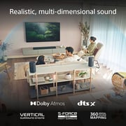 Sony 3.1 CH Soundbar HTA3000 + Wireless Subwoofer SASW3 + Wireless Rear Speaker ARS3S