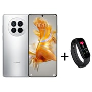 Huawei Mate 50 256GB Silver 4G Smartphone + My Candy Fitness Tracker