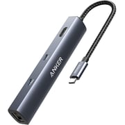 Anker PowerExpand 6-in-1 USB-C PD Ethernet Hub - Gray