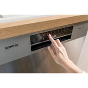 Gorenje Free Standing Dishwasher, 16 Place Settings, 3 Baskets, Total AquaStop Total Dry - Automatic Door Opening - GS643D60X