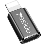 Yesido Type-C To Lightning Connector To Adapter Black