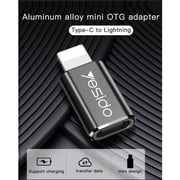 Yesido Type-C To Lightning Connector To Adapter Black