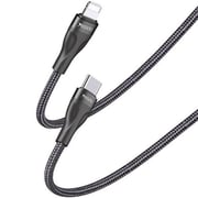 Yesido C-Lightning Data & Charging Cable Black