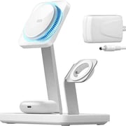 ESR HaloLock 3-in-1 Wireless Charger White