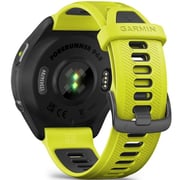 Garmin 010-02809-12 Forerunner 965 Smart Watch 47mm Carbon Grey DLC Titanium Bezel With Black Case and Yellow/Black Silicone Band