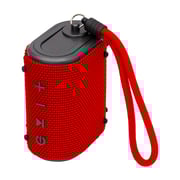evvoli 5 Watts Water-Resistant Indoor & Outdoor Bluetooth Speaker with Built-In Microphone -Evaud-Mb5A / Red
