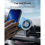 ESR HaloLock Magnetic Car Mount Metallic Grey