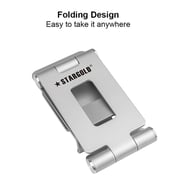 Stargold Foldable Bracket Adjustable Aluminum Alloy Phone Stand Silver- SG-899