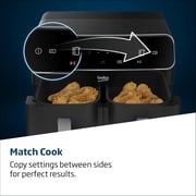 Beko Dual Zone Digital Air Fryer 2400W 8.5L -FRL5388B -Black