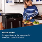 Beko Dual Zone Digital Air Fryer 2400W 8.5L -FRL5388B -Black