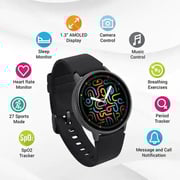 Titan 38074AP01 Fastrack Reflex Play Smart Watch Black