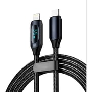 Glassology USB-C To Lightning Cable 1.2m Black