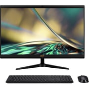 Acer AIO Aspire C24 (2022) All-in-One Desktop - 12th Gen / Intel Core i3-1215U / 23.8inch FHD / 256GB SSD / 4GB RAM / Windows 11 Home / English & Arabic Keyboard / Black / Middle East Version - [DQBJFEM00A]