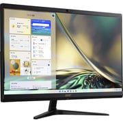 Acer AIO Aspire C24 (2022) All-in-One Desktop - 12th Gen / Intel Core i3-1215U / 23.8inch FHD / 256GB SSD / 4GB RAM / Windows 11 Home / English & Arabic Keyboard / Black / Middle East Version - [DQBJFEM00A]
