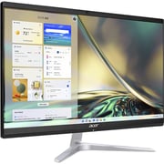 Acer AIO Aspire C24 (2022) All-in-One Desktop - 12th Gen / Intel Core i7-1260P / 23.8inch FHD / 512GB SSD / 16GB RAM / Windows 11 Home / English & Arabic Keyboard / Black / Middle East Version - [DQBJ1EM004]