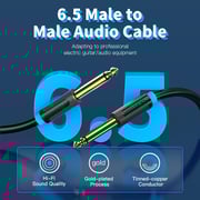 VENTION 6.5mm Male to Male Audio Cable 5m Black - BAABJ