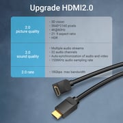 VENTION HDMI Right Angle Cable 90 Degree 2m Black - AARBH