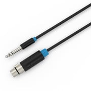 VENTION 6.5mm Male to XLR Female Audio Cable 1m Black- BBEBF