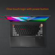 Asus Vivobook Pro 14X OLED Laptop- 11th Gen / Core i7-11370H 3.3GHz / 14inch OLED / 1TB SSD / 16GB RAM / NVIDIA GeForce RTX 3050 / Win11 Home / English/Arabic Keyboard / Grey / Middle East Version- (N7400PC-OLED007W)