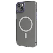 Levelo Magsafe Compatibility Sensa Clear Back Case iPhone 14 Plus Compatibility - Clear/Purple