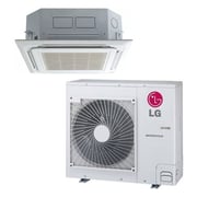 LG 1.5 Ton Cassette Type Air Conditioners 18000 BTU Inverter Technology Energy Savings Fast Cooling White - ATQ18GQSK1- International Version