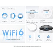 TPLink AX3000 Whole Home Mesh WiFi 6 System with PoE Dual Band Gigabit Router
