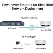 TPLink AX3000 Whole Home Mesh WiFi 6 System with PoE Dual Band Gigabit Router