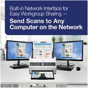 Epson WorkForce DS-730N Network Color Document Scanner- White