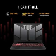 Asus TUF Gaming A15 Gaming (2023) Laptop - AMD Ryzen 7-7735HS / 15.6inch FHD / 512GB SSD / 16GB RAM / 8GB NVIDIA GeForce RTX 4060 Graphics / Windows 11 Home / English & Arabic Keyboard / Mecha grey / Middle East Version - [FA507NV-LP023W]