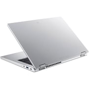 Acer Aspire 3 Spin 14 2-in-1 Convertible (2023) Laptop - Intel Core i3-N305 / 14inch WUXGA / 256GB SSD / 4GB RAM / Shared Intel UHD Graphics / Windows 11 Home / English & Arabic Keyboard / Silver / Middle East Version - [NX.KENEM.001]