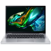 Acer Aspire 3 Spin 14 2-in-1 Convertible (2023) Laptop - Intel Core i3-N305 / 14inch WUXGA / 256GB SSD / 4GB RAM / Shared Intel UHD Graphics / Windows 11 Home / English & Arabic Keyboard / Silver / Middle East Version - [NX.KENEM.001]