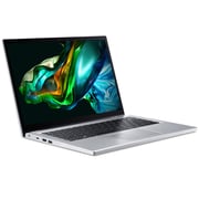 Acer Aspire 3 Spin 14 2-in-1 Convertible (2023) Laptop - Intel Core i3-N305 / 14inch WUXGA / 256GB SSD / 4GB RAM / Shared Intel UHD Graphics / Windows 11 Home / English & Arabic Keyboard / Silver / Middle East Version - [NX.KENEM.001]