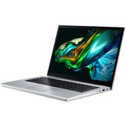 Acer Aspire 3 Spin 14 2-in-1 Convertible (2023) Laptop - Intel Core i3-N305 / 14inch WUXGA / 256GB SSD / 4GB RAM / Shared Intel UHD Graphics / Windows 11 Home / English & Arabic Keyboard / Silver / Middle East Version - [NX.KENEM.001]