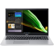 نوتبوك آيسر أسباير 5 (2020) -  إنتل كور i5-1135G7 الجيل 11 / شاشة FHD  15.6 بوصة / ذاكرة SSD سعة 512 GB / رامات 8 جيجا / بطاقة رسوميات إنفيديا جي فورس MX450  2 GB /  ويندوز 11  / لوحة مفاتيح إنجليزي وعربي / فضي / إصدار الشرق الأوسط 