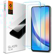 Spigen GLAStR Slim for Samsung Galaxy A34 5G Screen Protector Premium Tempered Glass - Case Friendly- 2 Pack
