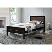 Galaxy Design Fully Wooden Bed Modern Design Walnut Color Single Size (L190 x W90 x H70 cm) - GDF90SB