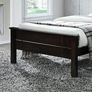Galaxy Design Fully Wooden Bed Modern Design Walnut Color Single Size (L190 x W90 x H70 cm) - GDF90SB