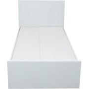 Galaxy Design Wooden Single Bed with Headboard White Color Size L190x W90xH70 cm - Gdf-19090