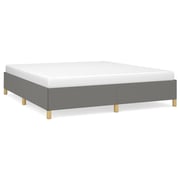 vidaXL Bed Frame Dark Grey 180x200 cm 6FT Super King Fabric