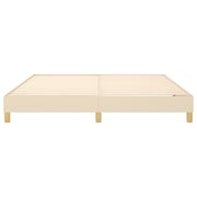 Buy vidaXL Box Spring Bed Frame Cream 180×200 cm 6FT Super King Fabric