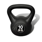 vidaXL Kettlebell 10 kg Concrete with Plastic Coated