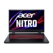 Acer Nitro 5 (2022) Gaming Laptop- 12th Gen / Core i5-12500H / 17.3inch FHD / 256GB SSD / 8GB RAM / NVIDIA GeForce RTX 3050 Graphics 4GB / Win11 Home / English Keyboard / Obsidian Black / International Version- AN517-55-57WA