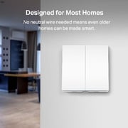 TPLink Tapo S220 Smart Light Switch W/2-Gang 1-Way