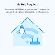 TPLink Tapo L510E Smart Wi-Fi Dimmable Light Bulb 8.7W
