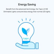 TPLink Tapo L510E Smart Wi-Fi Dimmable Light Bulb 8.7W