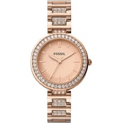 Fossil Karli Three-Hand Rose Gold-Tone Stainless Steel Watch BQ3181